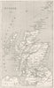 SCOTLAND. Ecosse 1843 1879 old antique vintage map plan chart