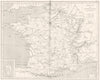 FRANCE. Traites Treaties 1814 et 1815 1860 et 1871 1879 old antique map chart
