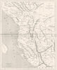 ALBANIA. Carte de L'Albanie et du Montenegro 1854 1879 old antique map chart