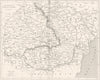 ROMANIA. Wallachia, Moldova, Transylvania, Bessarabia 1879 antique map
