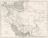 IRAN. Perse(Persia)Dressee Persian 1879 old antique vintage map plan chart