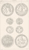 SEALS. Louis XII; Edward of England; Pope Paul II Clement V Avignon 1879 print