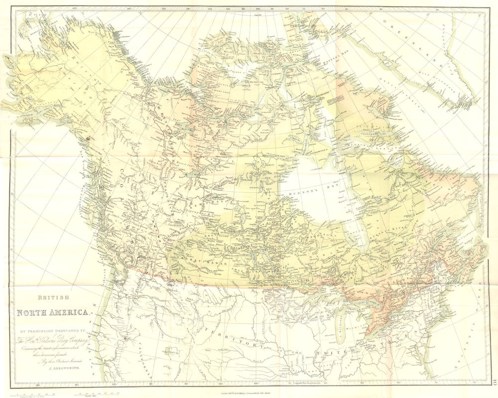 CANADA. British North America 1914 old antique vintage map plan chart