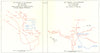 ATLANTIC. The pursuit of the Bismarck May 1941. Final action 1954 old map