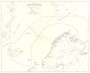 ARCTIC CONVOY ROUTES. 1941-42 & Approaches to Murmansk & Archangel 1954 map