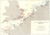FINISTÈRE. Escape Scharnhorst, Gneisenau & Prinz Eugen; Brest Feb 1942 1956 map