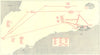 ALGERIA. Operation Torch assault, Algiers 7th-8th Nov 1942 1956 old map