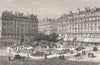RHÔNE. Lyon. Place des Jacobins 1880 old antique vintage print picture