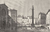 RHÔNE. Lyon. Place des Cordeliers et Eglise Saint-Bonaventure 1880 old print