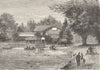 RHÔNE. Lyon. Chalets du Parc de la Tete-d'Or 1880 old antique print picture
