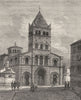 LYON. Lyon. Saint-Martin d'Ainay 1880 old antique vintage print picture