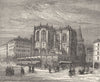 RHÔNE. Lyon. Abside de Saint-Nizier 1880 old antique vintage print picture