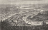 RHÔNE. Lyon. Generale de-Mulatiere, confluent Saone du Rhone 1880 old print