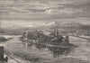RHÔNE. Lyon. L'lle Barbe 1880 old antique vintage print picture