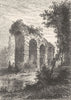 RHÔNE. Lyon. Les Aqueducs de Chaponneau 1880 old antique vintage print picture