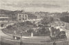 RHÔNE. Lyon. Gare de Perrache 1880 old antique vintage print picture