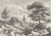 BAS-RHIN. Reichshoffen Froeschwiller Woerth. Village de Morsbronn 1880 print