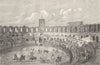 BOUCHES-DU-RHÔNE. Arles. Vue interieure des Arenes 1880 old antique print