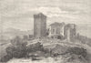 BOUCHES-DU-RHÔNE. Arles. L'abbaye de Montmajour 1880 old antique print picture