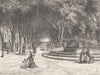 BOUCHES-DU-RHÔNE. Marseille. Les Allees de Meilhan 1880 old antique print