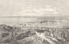 BOUCHES-DU-RHÔNE. Marseille. Vue generale de Marseille 1880 old antique print