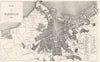 BOUCHES-DU-RHÔNE. Marseille. Plan de Marseille 1880 old antique map chart