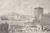 BOUCHES-DU-RHÔNE. Marseille. Forts St-Jean-Nicolas 1880 old antique print