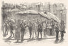 BOUCHES-DU-RHÔNE. Marseille. La vente des fraises 1880 old antique print