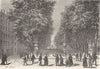 BOUCHES-DU-RHÔNE. Marseille. Le Cours Belsunce 1880 old antique print picture