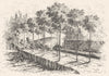 YVELINES. Conduit de l'eau, Machine Marly a l'aqueduc 1880 old antique print