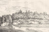 YVELINES. Ruines du Chateau de Marly 1880 old antique vintage print picture
