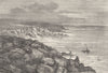 LOIRE-ATLANTIQUE. Bretagne. Rochers du Bourg-de-Batz 1880 old print