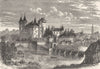 LOIRE-ATLANTIQUE. Clisson. du Chateau de moyen-age 1880 old print