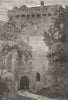 LOIRE-ATLANTIQUE. Clisson. Exterieur du Donjon 1880 old print picture