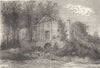 LOIRE-ATLANTIQUE. Clisson. Porte exterieure Sud 1880 old print picture