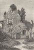 LOIRE-ATLANTIQUE. Clisson. Entrée de la prison des hommes 1880 old print