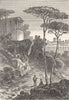 LOIRE-ATLANTIQUE. Clisson. Vue de la Garenne 1880 old print picture