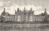 LOIR-ET-CHER. Chambord. Vue generale du chateau de Chambord 1880 old print