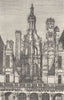 LOIR-ET-CHER. Chambord. Chateau de Chambord-La Lanterne 1880 old antique print