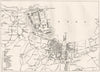 MANCHE. Cherbourg 1880 old antique vintage map plan chart