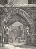 MAINE-ET-LOIRE. Angers. Ruines de l'abbaye de Toussaint 1880 old antique print