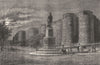 MAINE-ET-LOIRE. Angers. Le chateau d'Angers 1880 old antique print picture