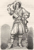 MAINE-LOIRE. Angers. Musee d'Angers-Conde, statue de David 1880 old print