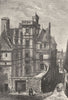 MAINE-ET-LOIRE. Angers. L'Hotel de Pince 1880 old antique print picture