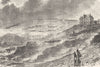 FRANCE. Le Havre. Falaises de la Heve 1880 old antique vintage print picture