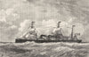 LE HAVRE. Canada, paquebot de Compagnie generale Transatlantique 1880 print