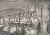 SEINE-MARITIME. Le Havre. Salon-salle a manger du paquebot Canada 1880 print