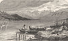 GERMANY. The Ammersee; in the Bavarian Highlands c1893 old antique print