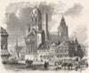 GERMANY. The Black Forest. Mainz Cathedral c1893 old antique print picture