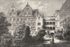 GERMANY. The Black Forest. Heidelberg Castle c1893 old antique print picture